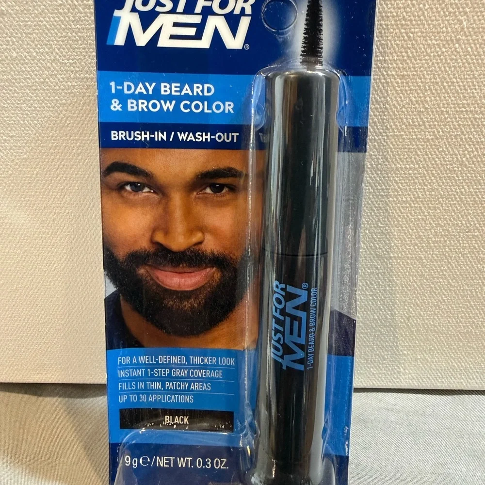 New in Package|Just For Men|Black Beard & Brow Color